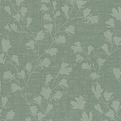 Galerie Wallcoverings Product Code FS72012 - Fusion Wallpaper Collection - Green Colours - Floral Trail Motif Design