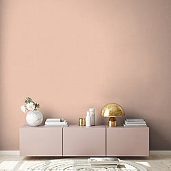 Galerie Wallcoverings Product Code FS72016 - Fusion Wallpaper Collection - Pink Colours - Linen Effect Textured Design