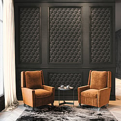 Galerie Wallcoverings Product Code FS72027 - Fusion Wallpaper Collection - Beige Grey Black Colours - Geometric Motif Design