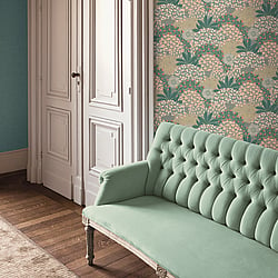 Galerie Wallcoverings Product Code FS72034 - Fusion Wallpaper Collection - Green Pink Colours - Forest Bloom Motif Design