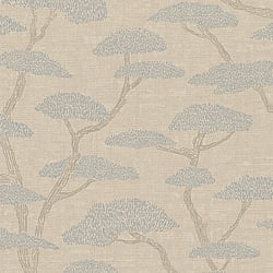 Galerie Wallcoverings Product Code FS72036 - Fusion Wallpaper Collection - Beige Blue Colours - Chinoiserie Tree Motif Design
