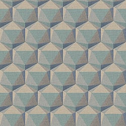Galerie Wallcoverings Product Code FS72042 - Fusion Wallpaper Collection - Beige Blue Green Colours - Geometric Motif Design