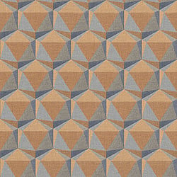 Galerie Wallcoverings Product Code FS72045 - Fusion Wallpaper Collection - Blue Orange Colours - Geometric Motif Design