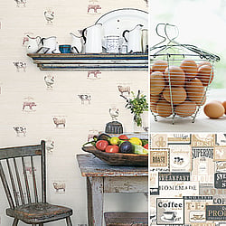 Galerie Wallcoverings Product Code G12300R_G12298R - Kitchen Recipes Wallpaper Collection -   