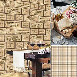 Galerie Wallcoverings Product Code G12307R_G12270R - Kitchen Recipes Wallpaper Collection -   