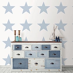 Galerie Wallcoverings Product Code G23318 - Deauville 2 Wallpaper Collection - Sky Blue White Colours - Big Star Design