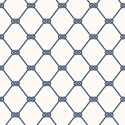 Galerie Wallcoverings Product Code G23345 - Deauville 2 Wallpaper Collection - Marine Blue White Colours - Nautical Rope Design