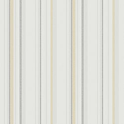 Galerie Wallcoverings Product Code G34109 - Country Cottage Wallpaper Collection - Grey Yellow Colours - Multi Stripe Design
