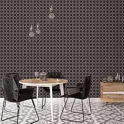 Galerie Wallcoverings Product Code G45404 - Just Kitchens Wallpaper Collection - Black White Colours - Bee Hive Design