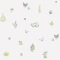Galerie Wallcoverings Product Code G45443 - Just Kitchens Wallpaper Collection - Green White Colours - Meadow Spot Design