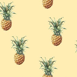 Galerie Wallcoverings Product Code G45452 - Just Kitchens Wallpaper Collection - Yellow Colours - Pineapples Design