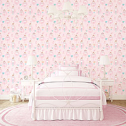 Galerie Wallcoverings Product Code G56002 - Just 4 Kids Wallpaper Collection - Pink Colours - Ballerinas Design