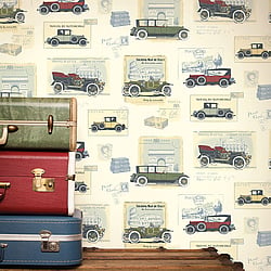 Galerie Wallcoverings Product Code G56135 - Memories 2 Wallpaper Collection - Cream Colours - Cars Design