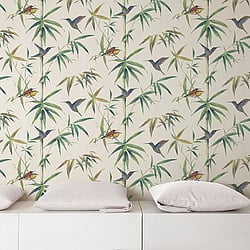 Galerie Wallcoverings Product Code G56412 - Global Fusion Wallpaper Collection -  Humming Birds Design