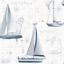 Galerie Wallcoverings Product Code G56420 - Global Fusion Wallpaper Collection -  Sail Away Design