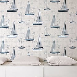 Galerie Wallcoverings Product Code G56420 - Global Fusion Wallpaper Collection -  Sail Away Design