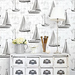 Galerie Wallcoverings Product Code G56421 - Global Fusion Wallpaper Collection -  Sail Away Design