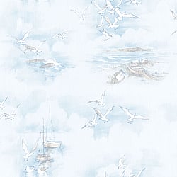 Galerie Wallcoverings Product Code G56423 - Global Fusion Wallpaper Collection -  Seagulls Design