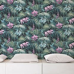 Galerie Wallcoverings Product Code G56433 - Global Fusion Wallpaper Collection -  Tropical Florals Design