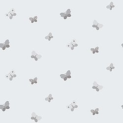 Galerie Wallcoverings Product Code G56504 - Just 4 Kids 2 Wallpaper Collection - Grey Colours - Butterflies Design