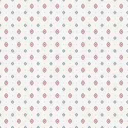 Galerie Wallcoverings Product Code G56529 - Just 4 Kids 2 Wallpaper Collection - Red Blue White Colours - Diamond Motif Design