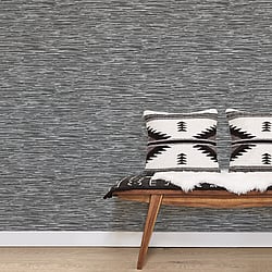 Galerie Wallcoverings Product Code G56584 - Texstyle Wallpaper Collection - Black Silver White Colours - Bronze Effect Design