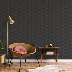 Galerie Wallcoverings Product Code G56594 - Texstyle Wallpaper Collection - Black Colours - Greek Key Texture Design