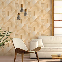 Galerie Wallcoverings Product Code G56628 - Texstyle Wallpaper Collection - Ochres Gold Colours - Shape Shifter Design