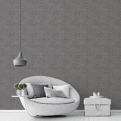 Galerie Wallcoverings Product Code G56631 - Texstyle Wallpaper Collection - Black Silver Colours - Woven Weave Texture Design