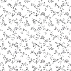 Galerie Wallcoverings Product Code G56646 - Small Prints Wallpaper Collection - Black Grey White Colours - Delicate Floral Design
