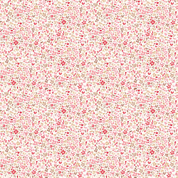 Galerie Wallcoverings Product Code G56666 - Small Prints Wallpaper Collection - Pink Brown Red Cream Colours - Mini Mod Floral Design