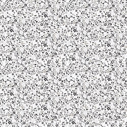 Galerie Wallcoverings Product Code G56667 - Small Prints Wallpaper Collection - Black White Grey Silver Colours - Mini Mod Floral Design