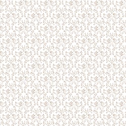 Galerie Wallcoverings Product Code G56682 - Small Prints Wallpaper Collection - Gold Brown White Colours - Ogee Floral Design