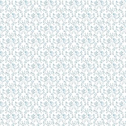 Galerie Wallcoverings Product Code G56683 - Small Prints Wallpaper Collection - Blue Green White Colours - Ogee Floral Design