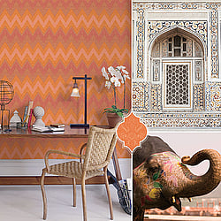Galerie Wallcoverings Product Code G67353 - Indo Chic Wallpaper Collection -   