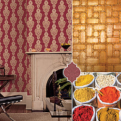 Galerie Wallcoverings Product Code G67385 - Indo Chic Wallpaper Collection -   