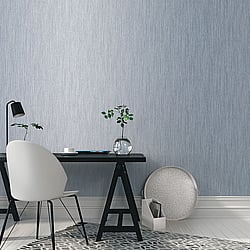 Galerie Wallcoverings Product Code G67685 - Special Fx Wallpaper Collection - Blue Silver Colours - Vertical Textile Design