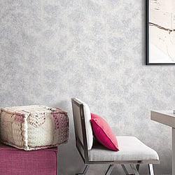Galerie Wallcoverings Product Code G67690 - Special Fx Wallpaper Collection - Silver Colours - Metallic Crackle Texture Design