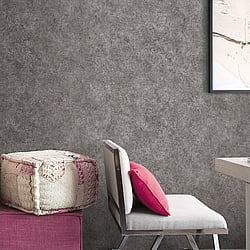 Galerie Wallcoverings Product Code G67696 - Special Fx Wallpaper Collection - Grey Silver Black Colours - Metallic Crackle Texture Design