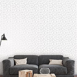 Galerie Wallcoverings Product Code G67699 - Special Fx Wallpaper Collection - Silver Grey Colours - Glitter Web Design