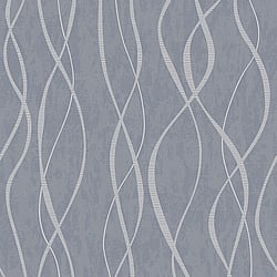 Galerie Wallcoverings Product Code G67720 - Special Fx Wallpaper Collection - Blue Silver Grey Colours - Glitter Ribbons Design