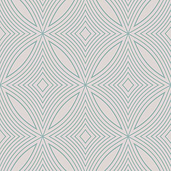 Galerie Wallcoverings Product Code G67727 - Special Fx Wallpaper Collection - Blue Taupe Colours - Metallic Spiral Design