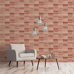 Galerie Wallcoverings Product Code G67741 - Special Fx Wallpaper Collection - Orange Red Gold Colours - Glitter Block Design