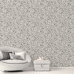Galerie Wallcoverings Product Code G67762 - Natural Fx 2 Wallpaper Collection - Off-White, Black Colours - Leopard Design