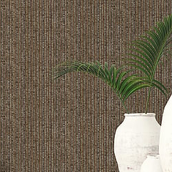 Galerie Wallcoverings Product Code G67765 - Natural Fx 2 Wallpaper Collection - Bronze Brown Colours - Bamboo Design
