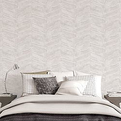 Galerie Wallcoverings Product Code G67771 - Utopia Wallpaper Collection - Pearl Off White Colours - Chevron Design