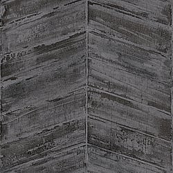 Galerie Wallcoverings Product Code G67776 - Utopia Wallpaper Collection - Charcoal Silver Colours - Chevron Design