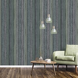 Galerie Wallcoverings Product Code G67802 - Utopia Wallpaper Collection - Blue Green Turquoise Colours - Nomed Stripe Design