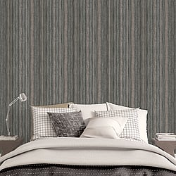 Galerie Wallcoverings Product Code G67806 - Ambiance Wallpaper Collection - Blue Black Grey Colours - Nomed Stripe Design