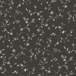 Galerie Wallcoverings Product Code G67861 - Miniatures 2 Wallpaper Collection - Black White Colours - Floral Trail Design